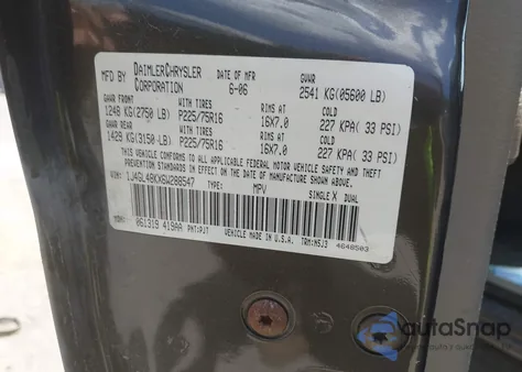 2006 Jeep Liberty Sport from USA, damaged, VIN 1J4GL48KX6W288547